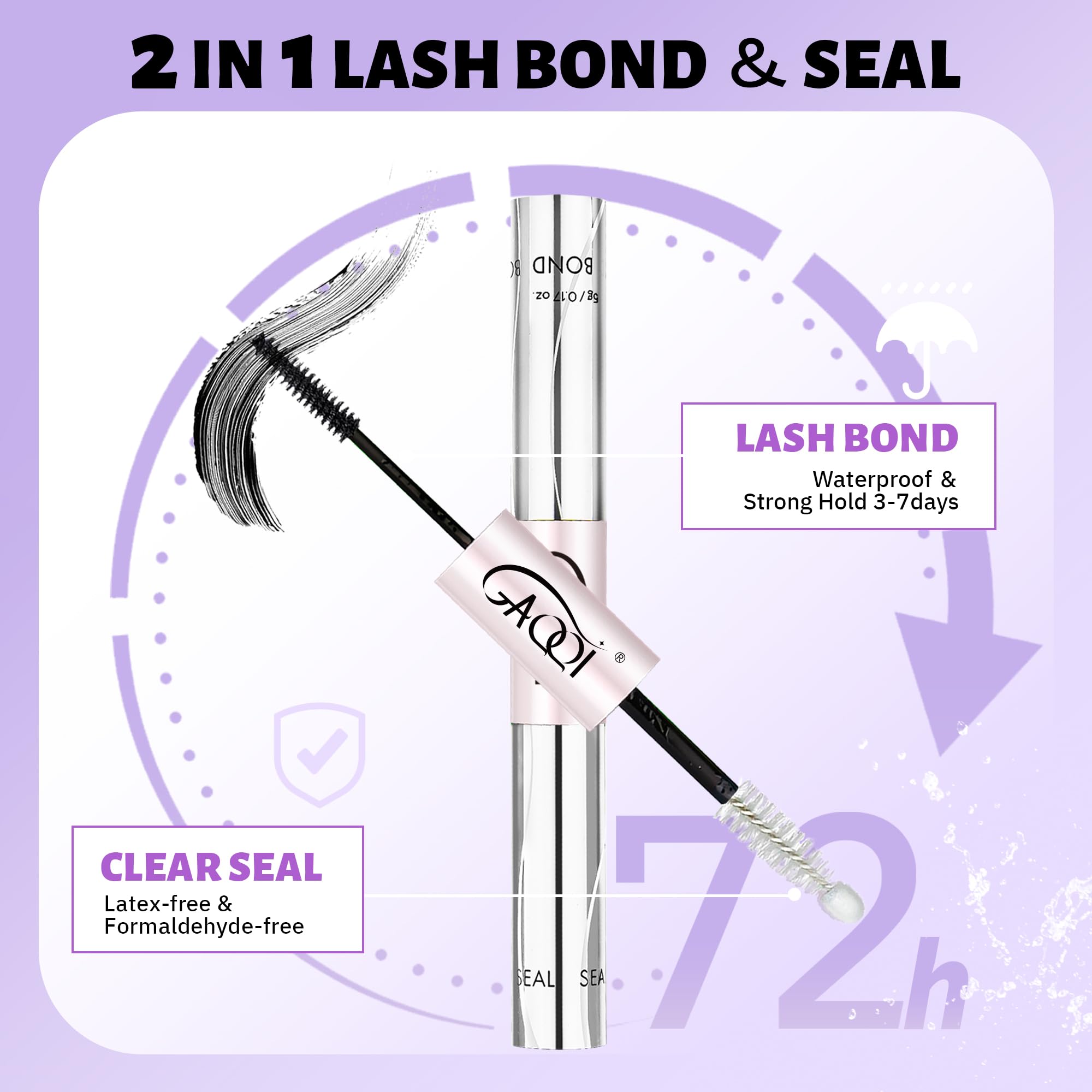 GAQQI remover bottle detail highlighting quick-dissolve action for safe removal