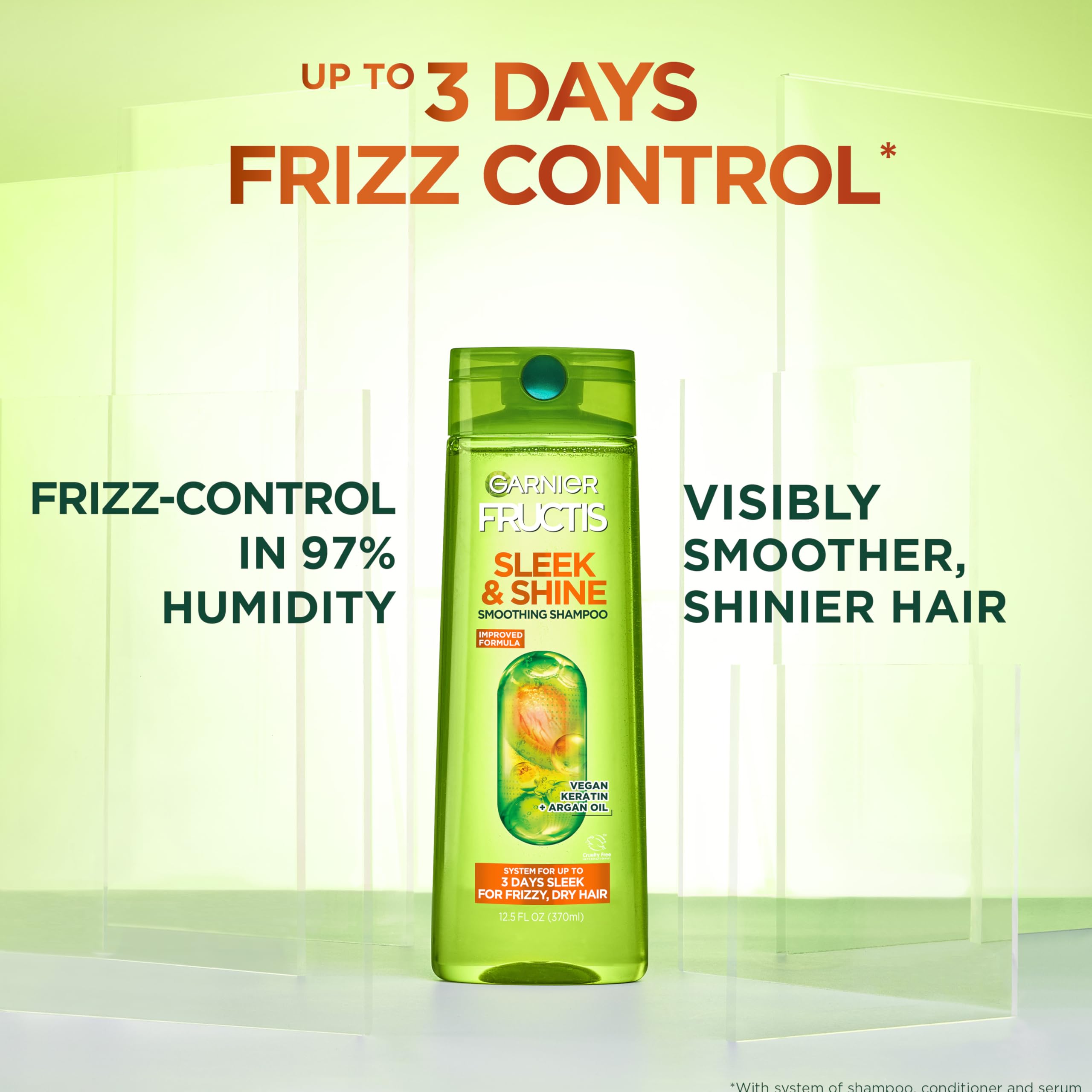 Garnier conditioner back label showing directions and ingredient highlights