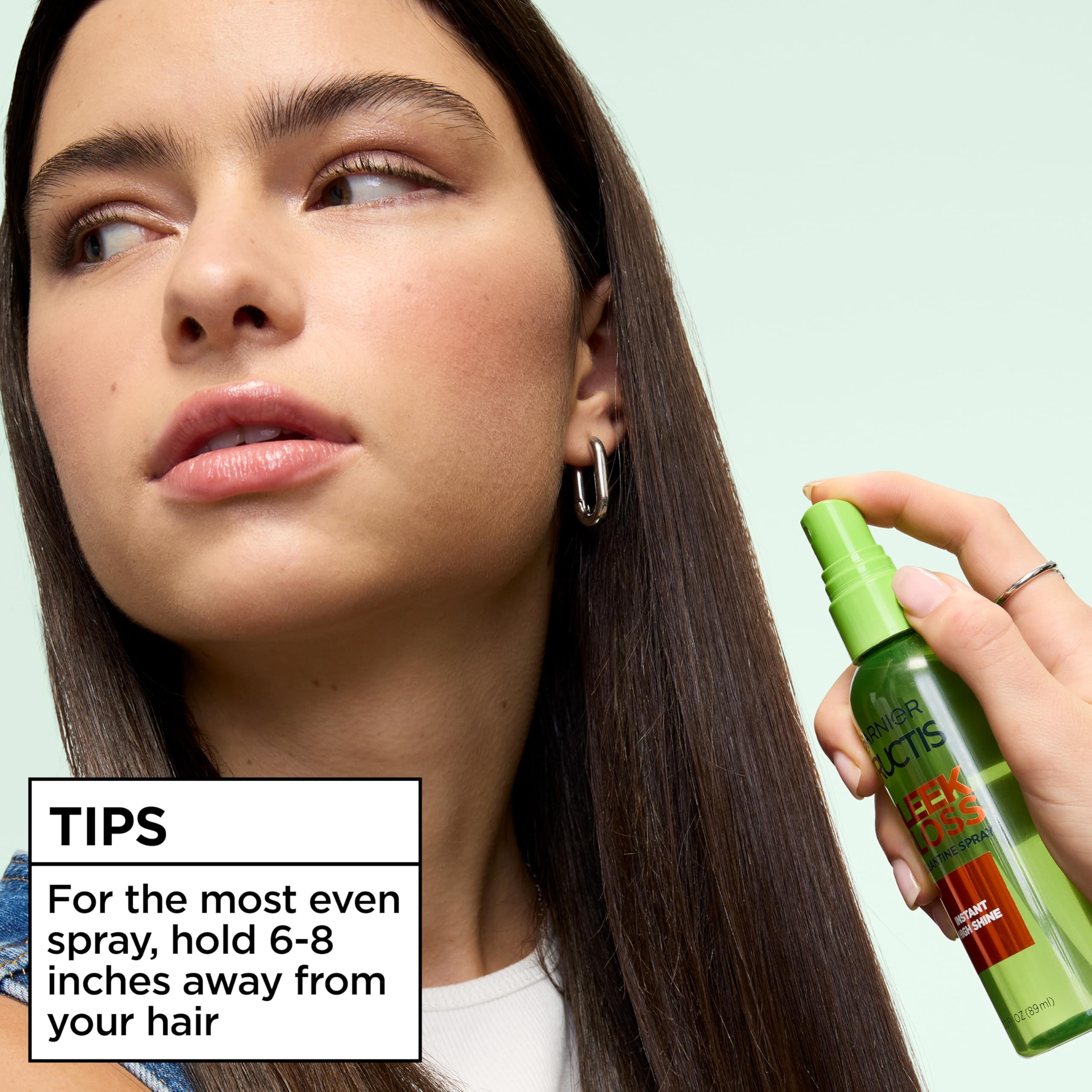 Garnier argan oil visual emphasizing nourishing shine benefit