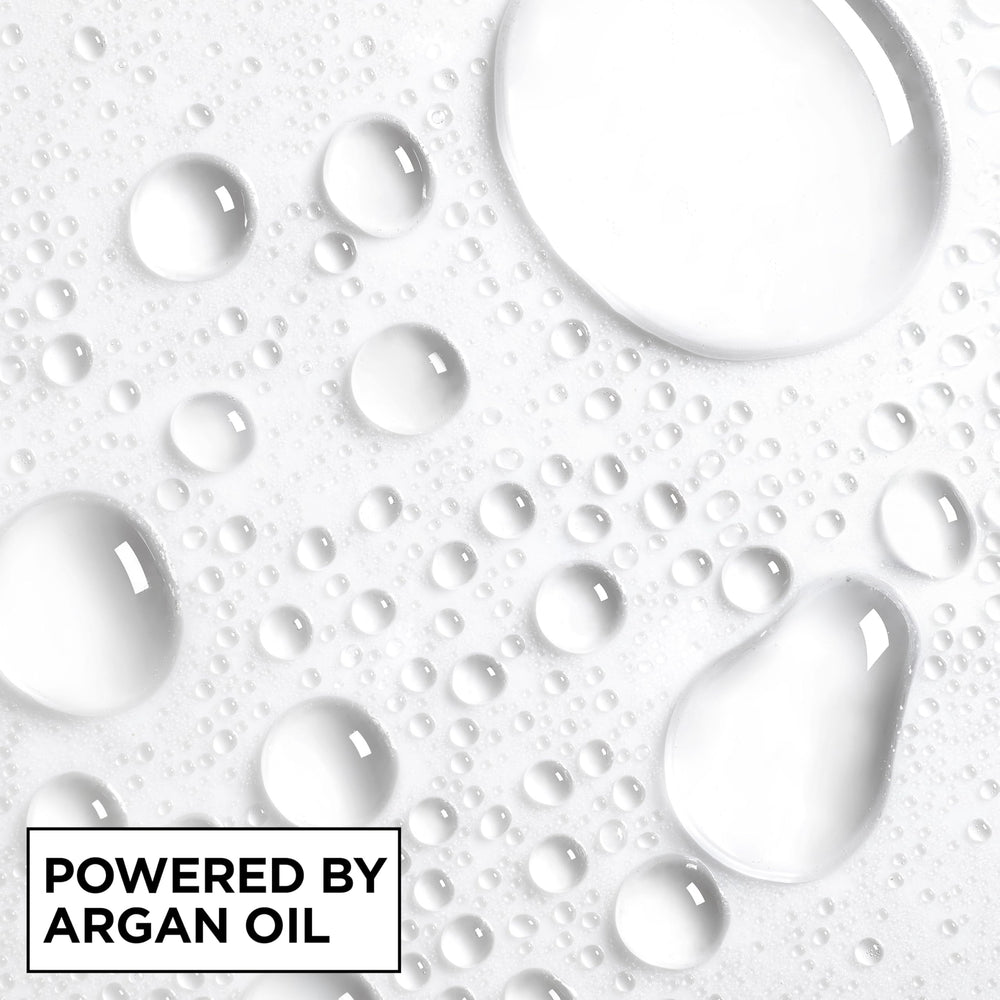 Garnier Fructis with argan oil visual highlighting nourishing ingredient