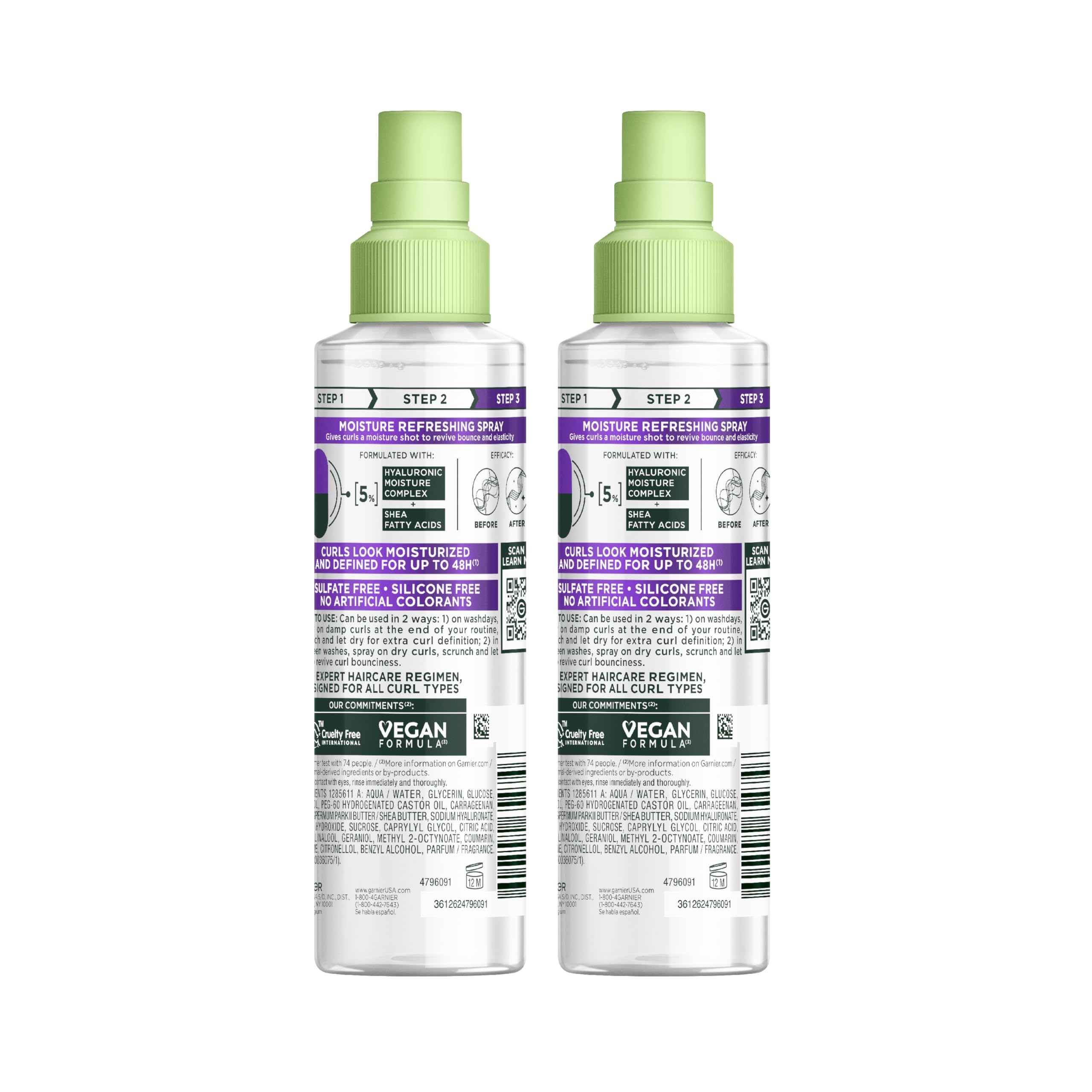 Garnier Fructis Leaping Bunny cruelty-free badge indicating ethical product