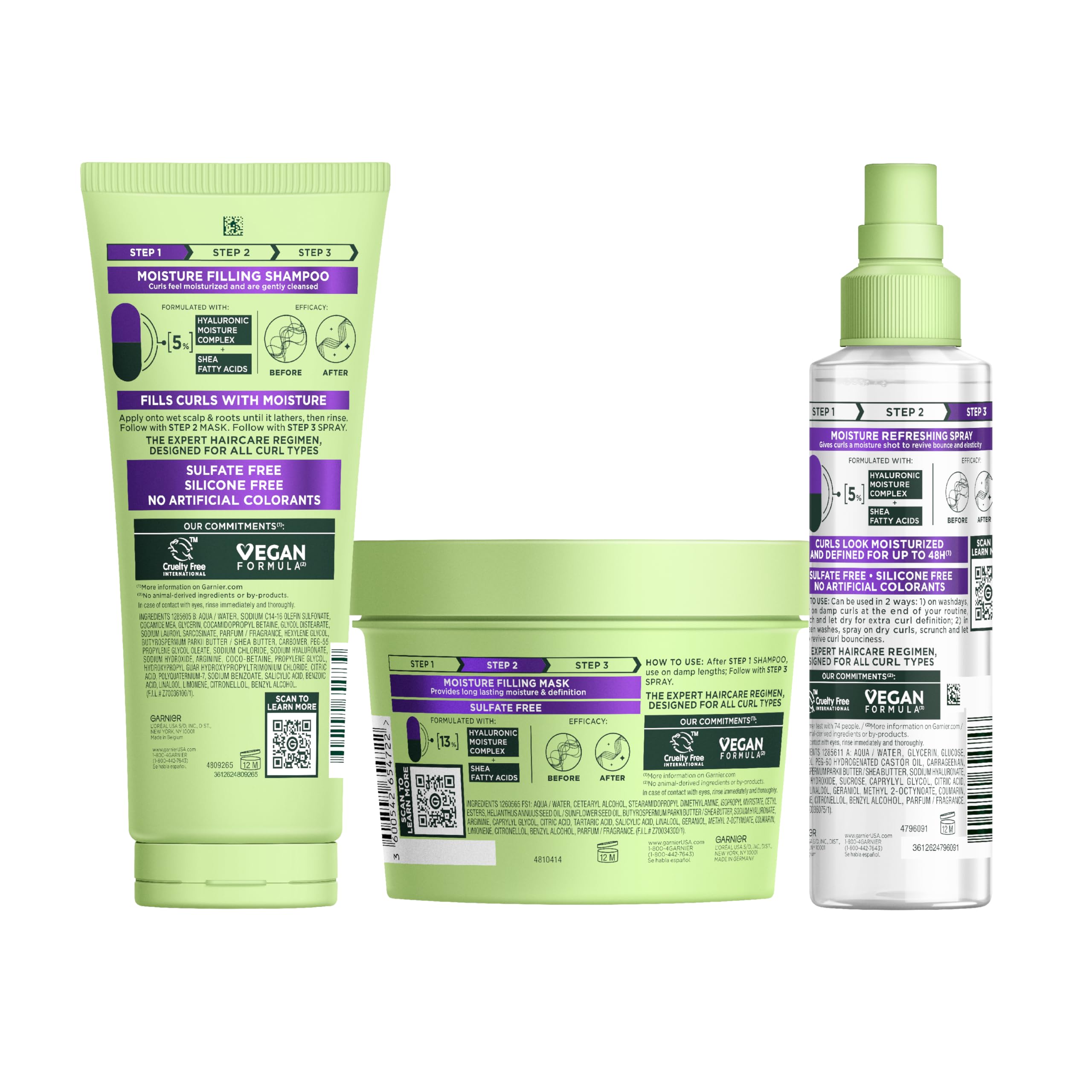 Garnier Fructis Leaping Bunny cruelty-free logo confirming ethical testing
