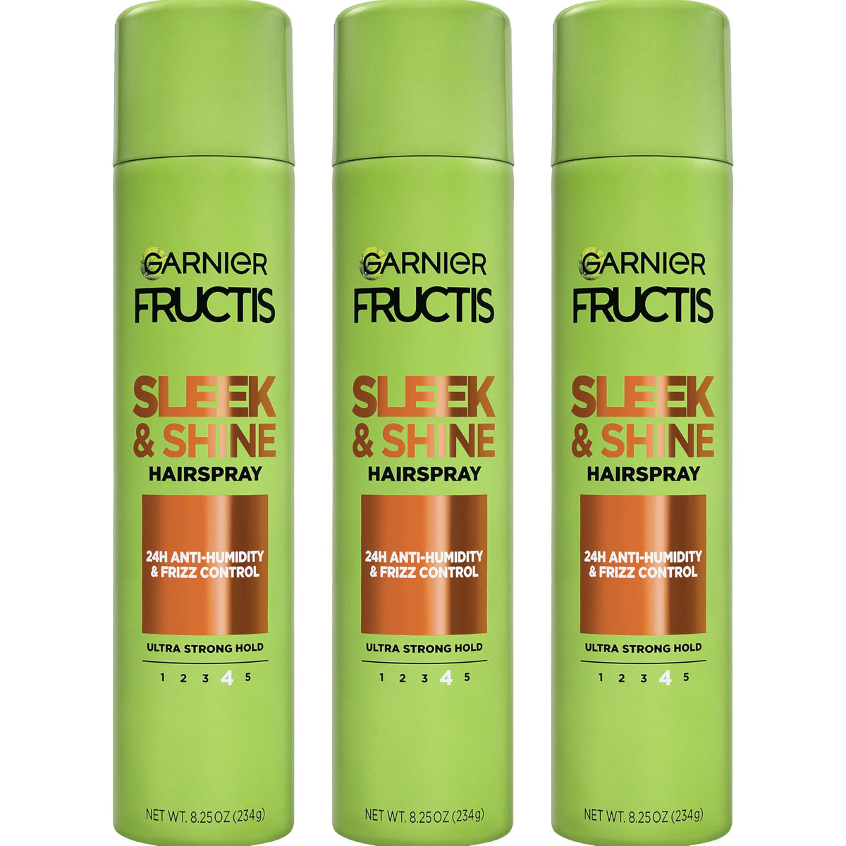 Garnier Fructis front packaging showing product and size benefits