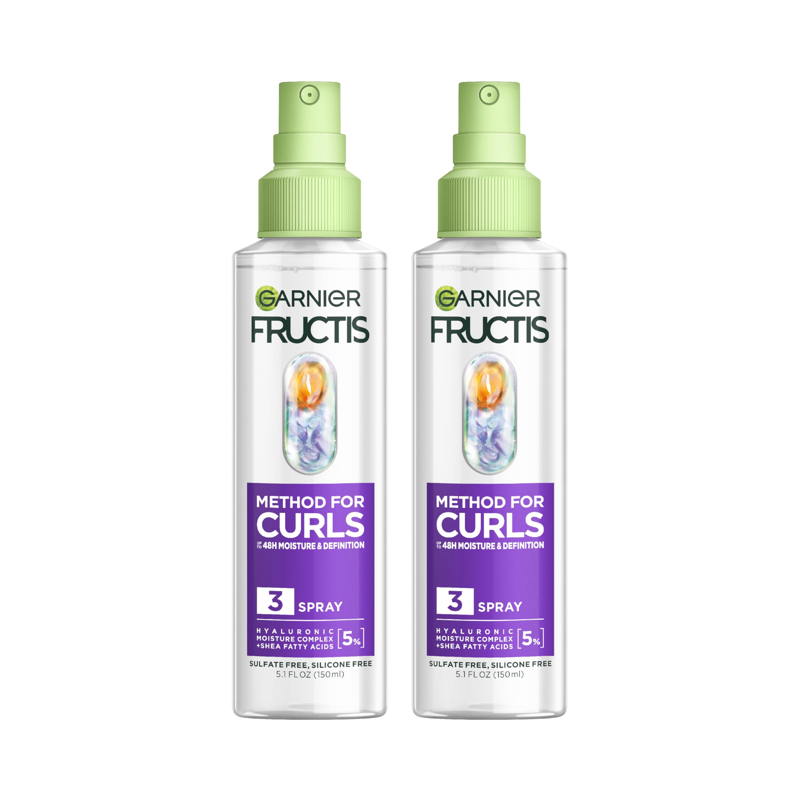 Garnier Fructis front packaging showing full bottle and product branding benefits