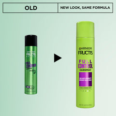 Garnier Fructis back label close-up showing ingredients and usage benefits