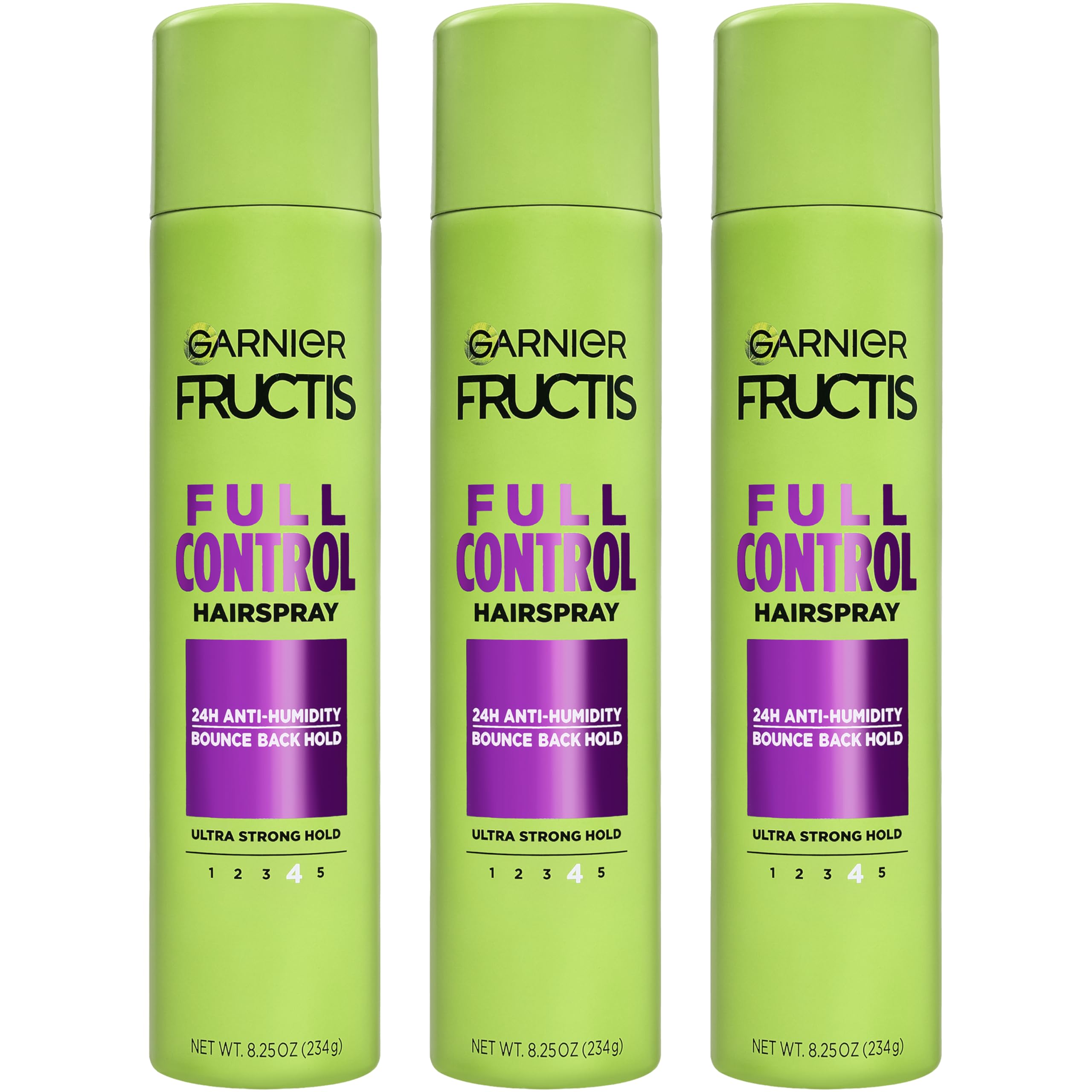 Garnier Fructis front packaging showing product and strong hold benefit