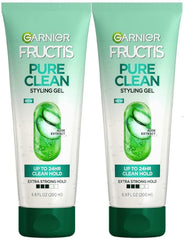 Garnier Fructis front packaging showing product and clear benefits
