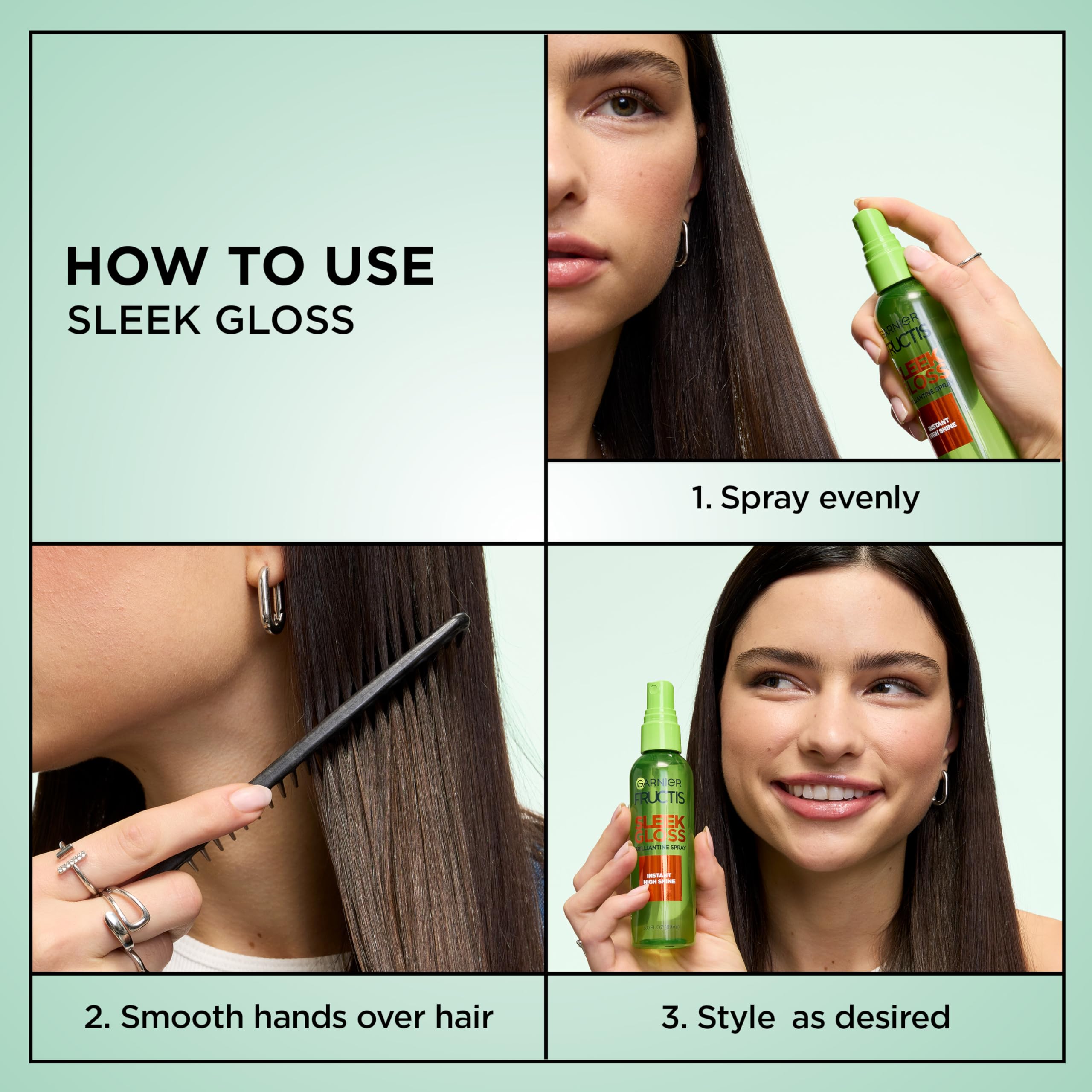 Garnier bottle next to phone to show 3 fl oz travel-friendly benefit