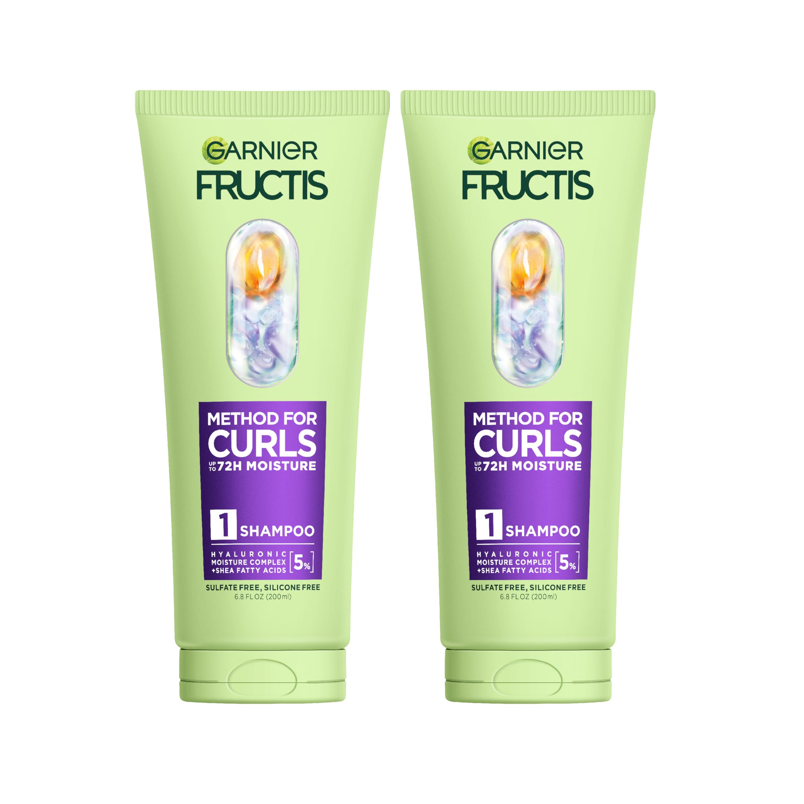 Garnier Fructis front packaging showing the shampoo and curl benefits