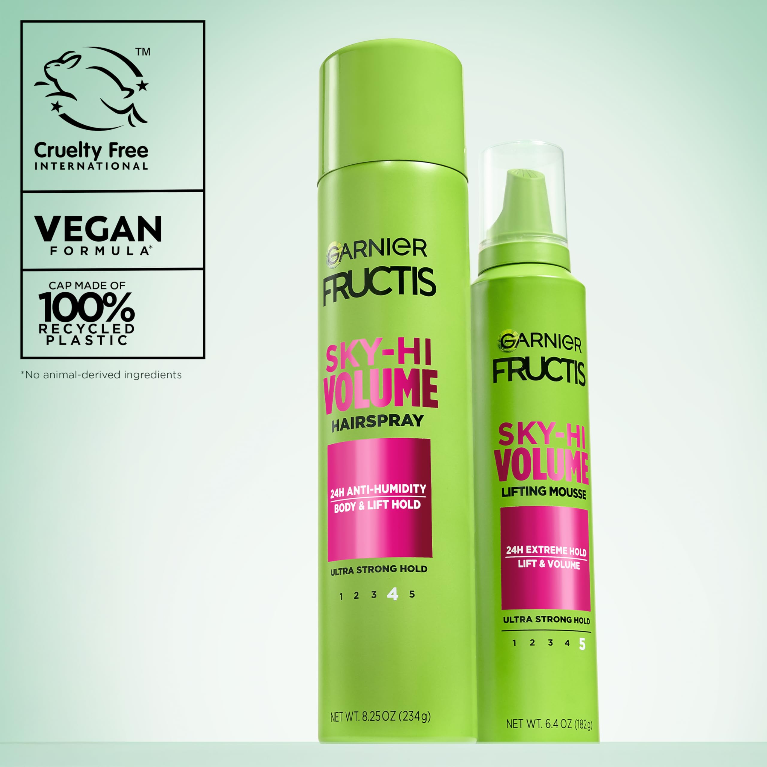 Garnier Fructis pack of three arrangement emphasizing value and supply