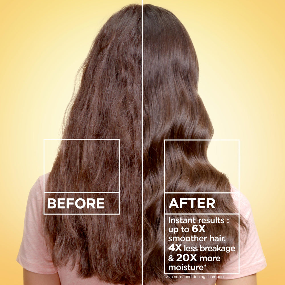 Garnier close-up of serum texture highlighting lightweight absorption