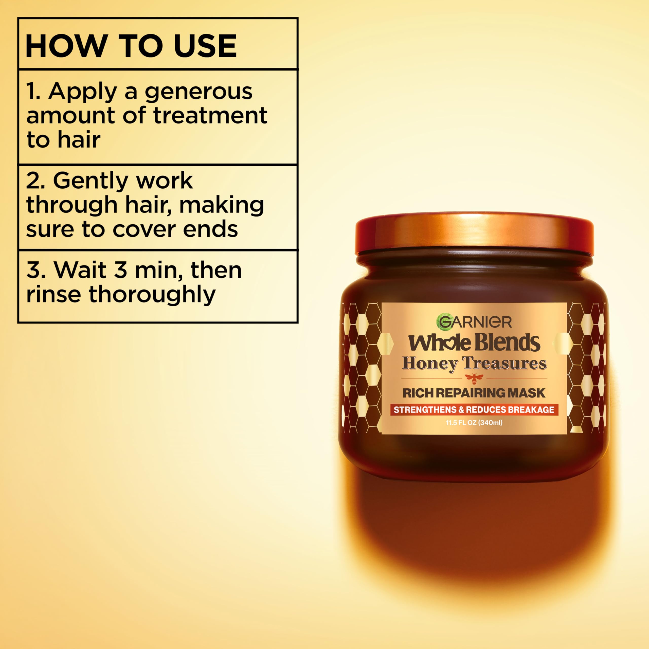 garnier before and after ends comparison showing reduced breakage
