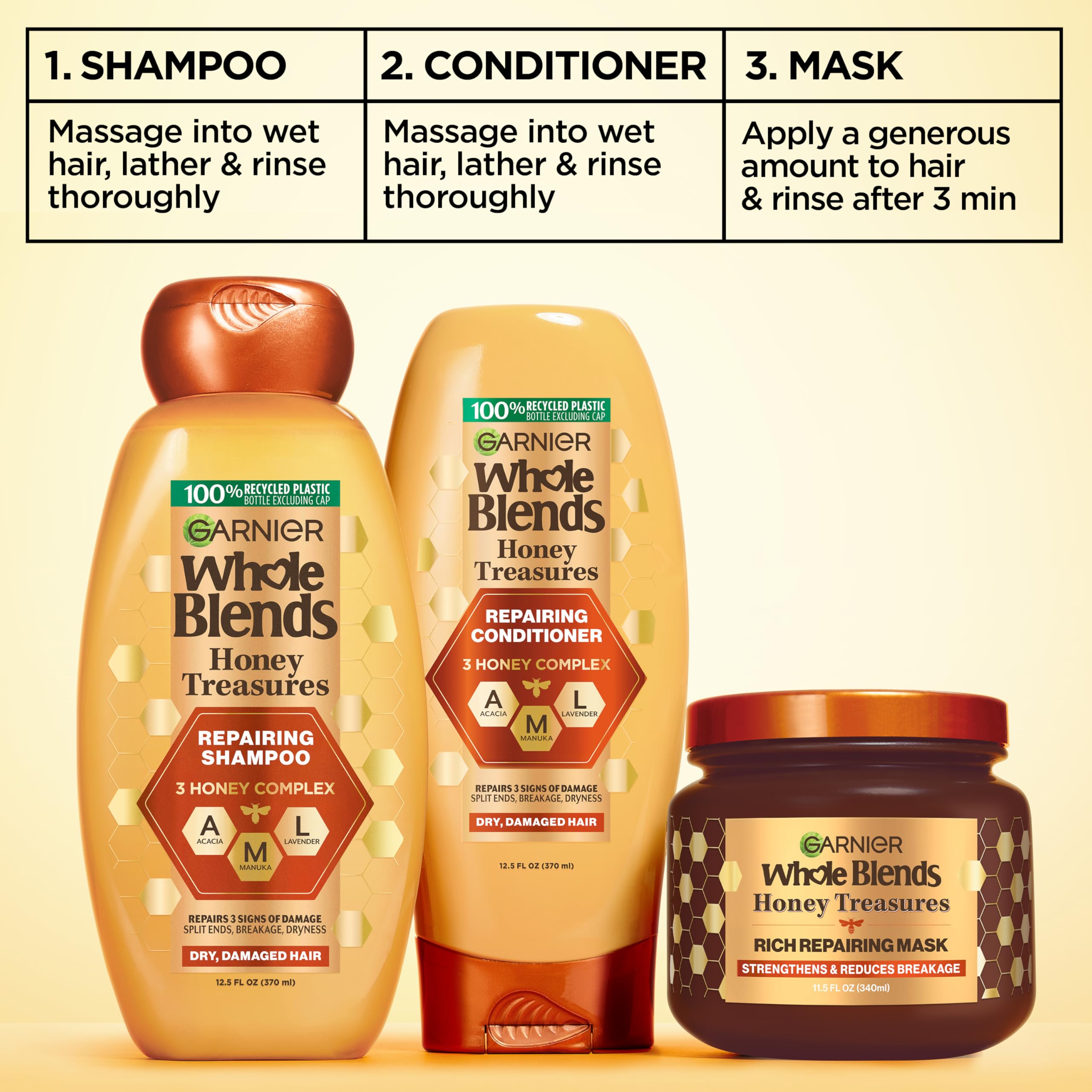 garnier close-up label image showing ingredient list for informed use