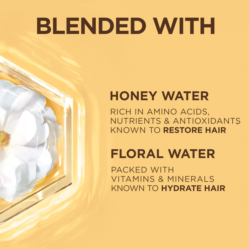 Garnier before-and-after hair transformation with smoother shine