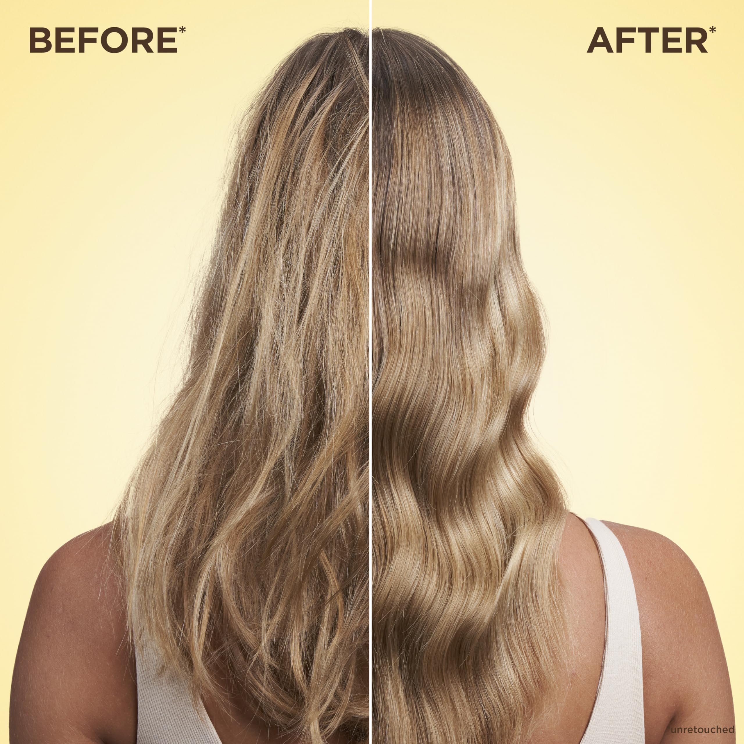 Garnier stylist applying cream to hair for professional finish