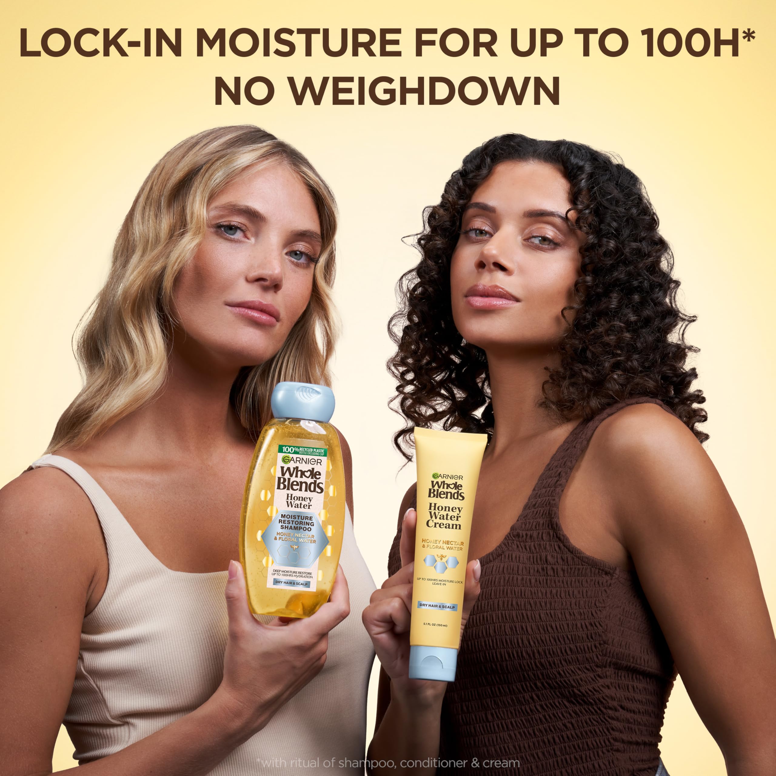 Garnier two-bottle pack presentation emphasizing value