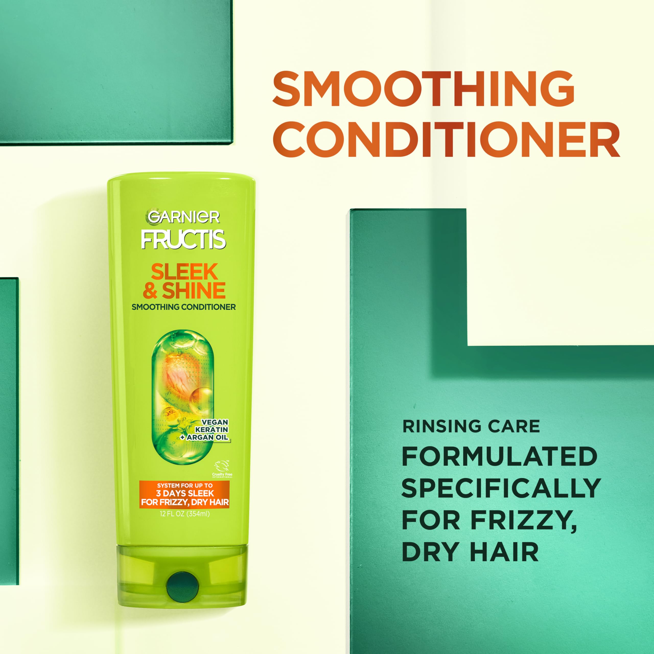 Garnier vegan keratin texture visual illustrating strengthening benefit