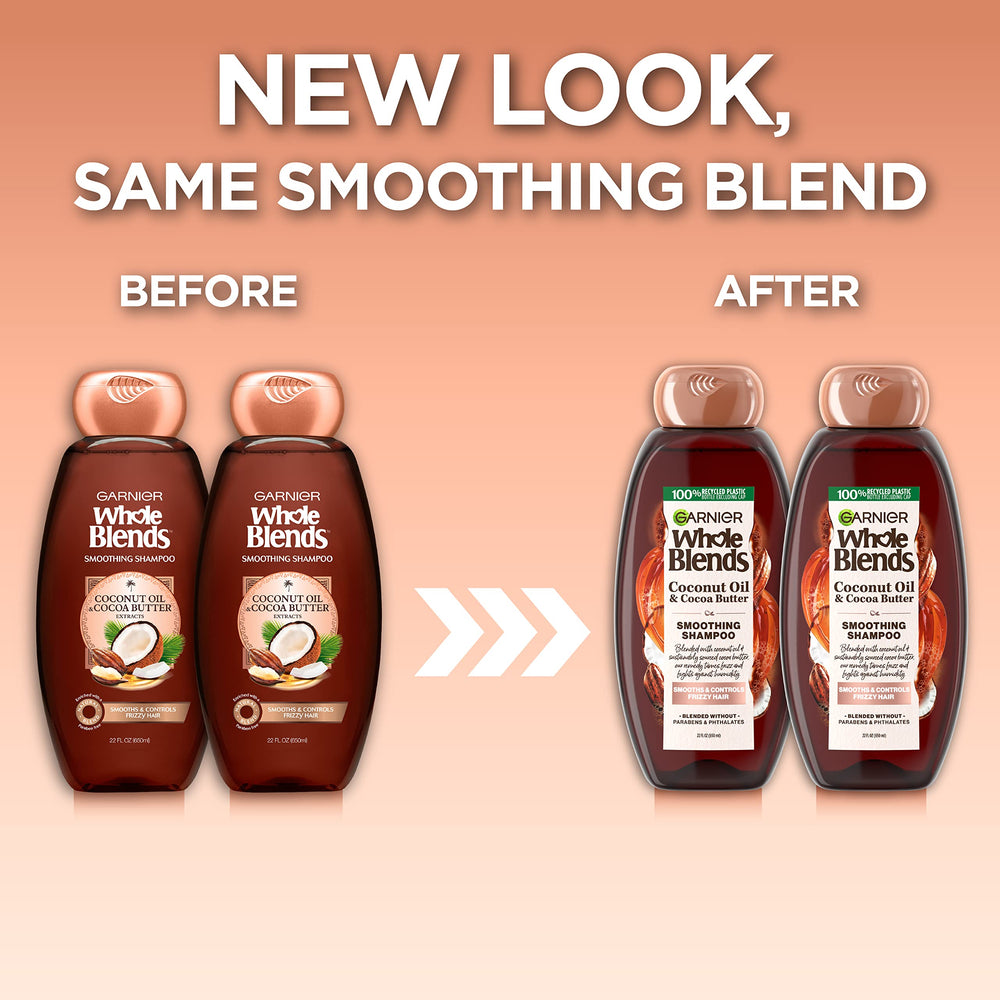 Garnier product label close-up highlighting ingredients and benefits