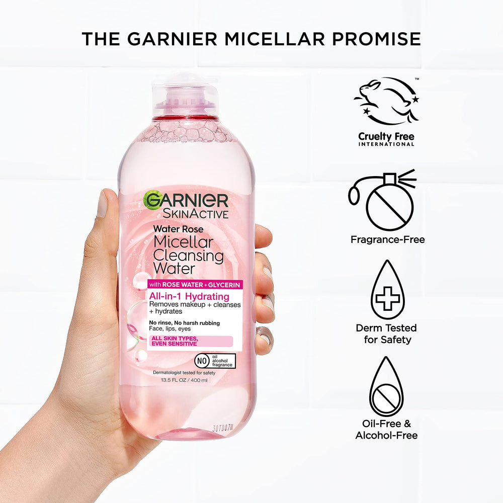 Garnier two 400mL bottles side-by-side for size and value comparison benefit