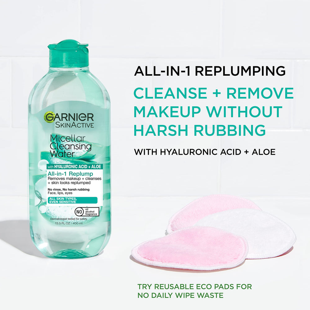 garnier micellar close texture drop highlighting lightweight, hydrating feel