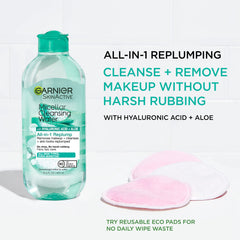 garnier micellar close texture drop highlighting lightweight, hydrating feel