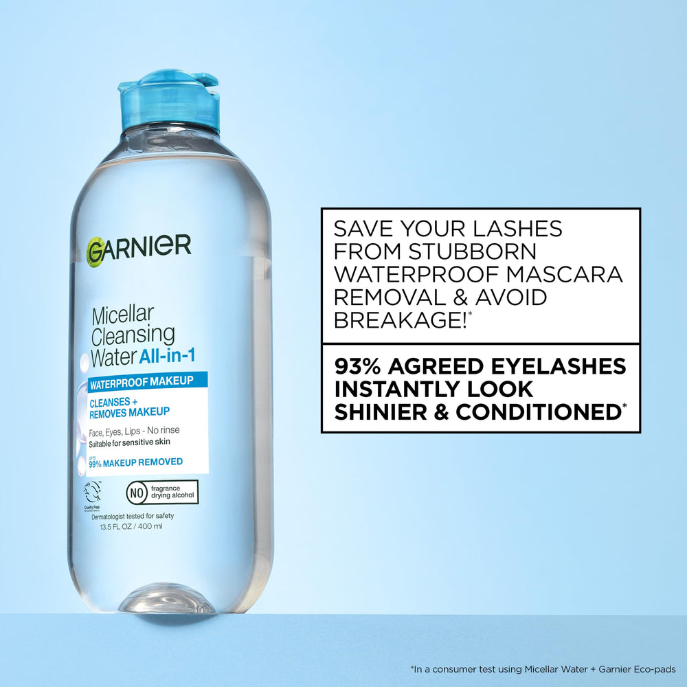 Garnier cotton pad demo removing makeup benefit: gentle wipe without rubbing