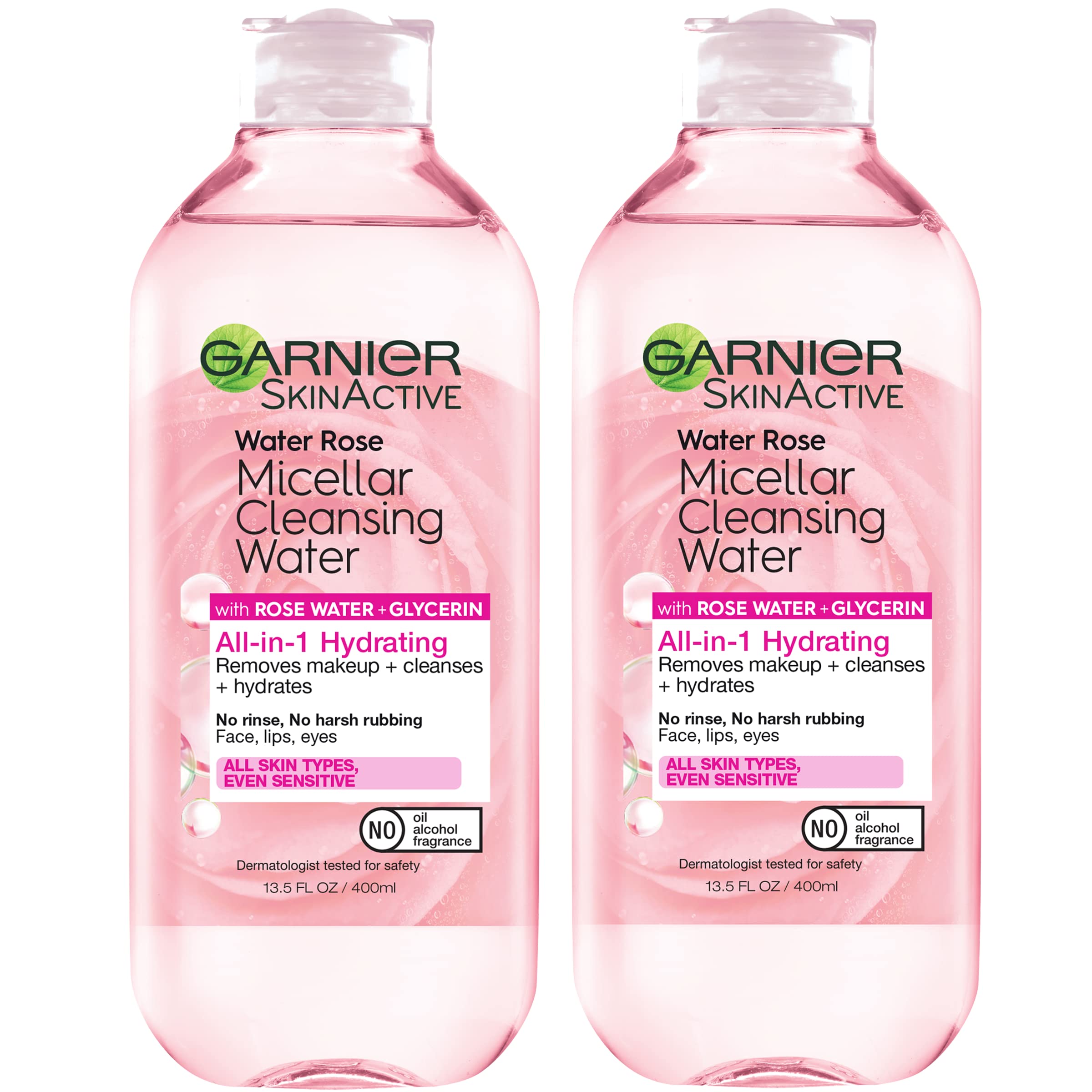 Garnier front bottle showing label and hydrating claims for quick identification and ease