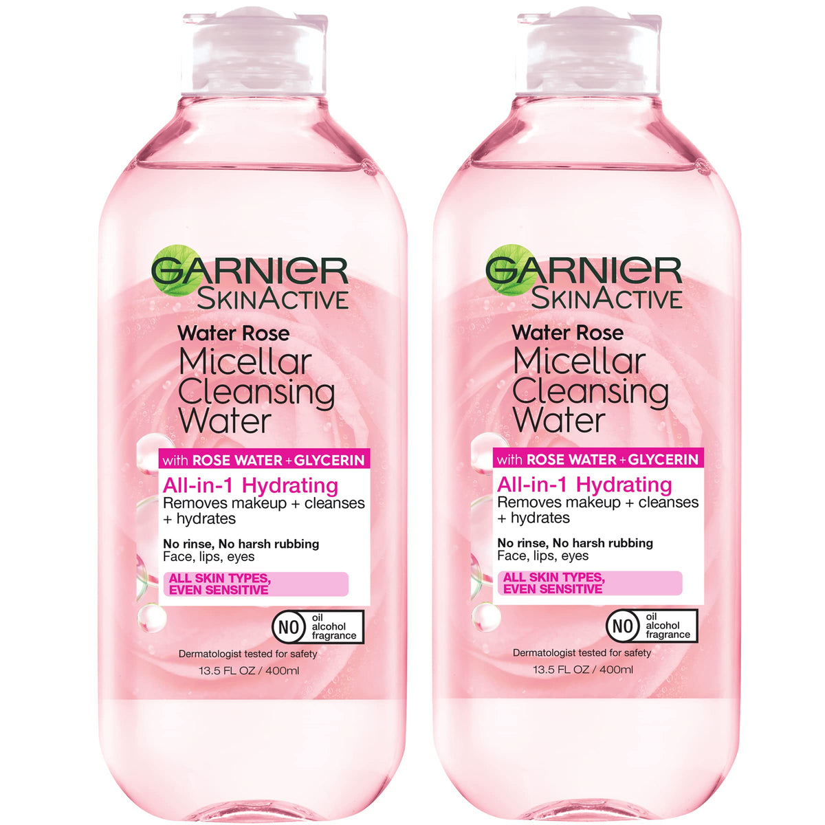 Garnier front bottle showing label and hydrating claims for quick identification and ease