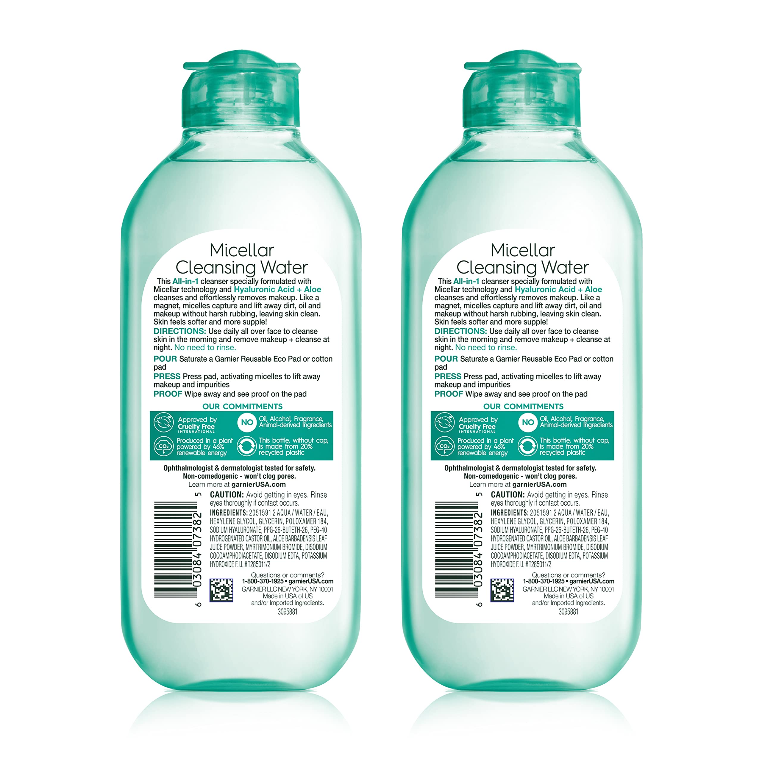 garnier micellar open cap pour demonstrating easy dispensing benefit