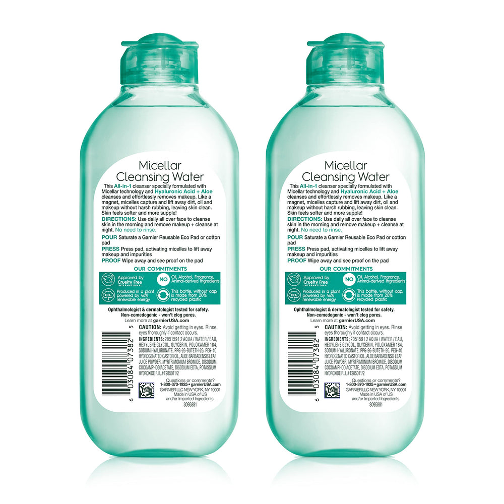 garnier micellar open cap pour demonstrating easy dispensing benefit
