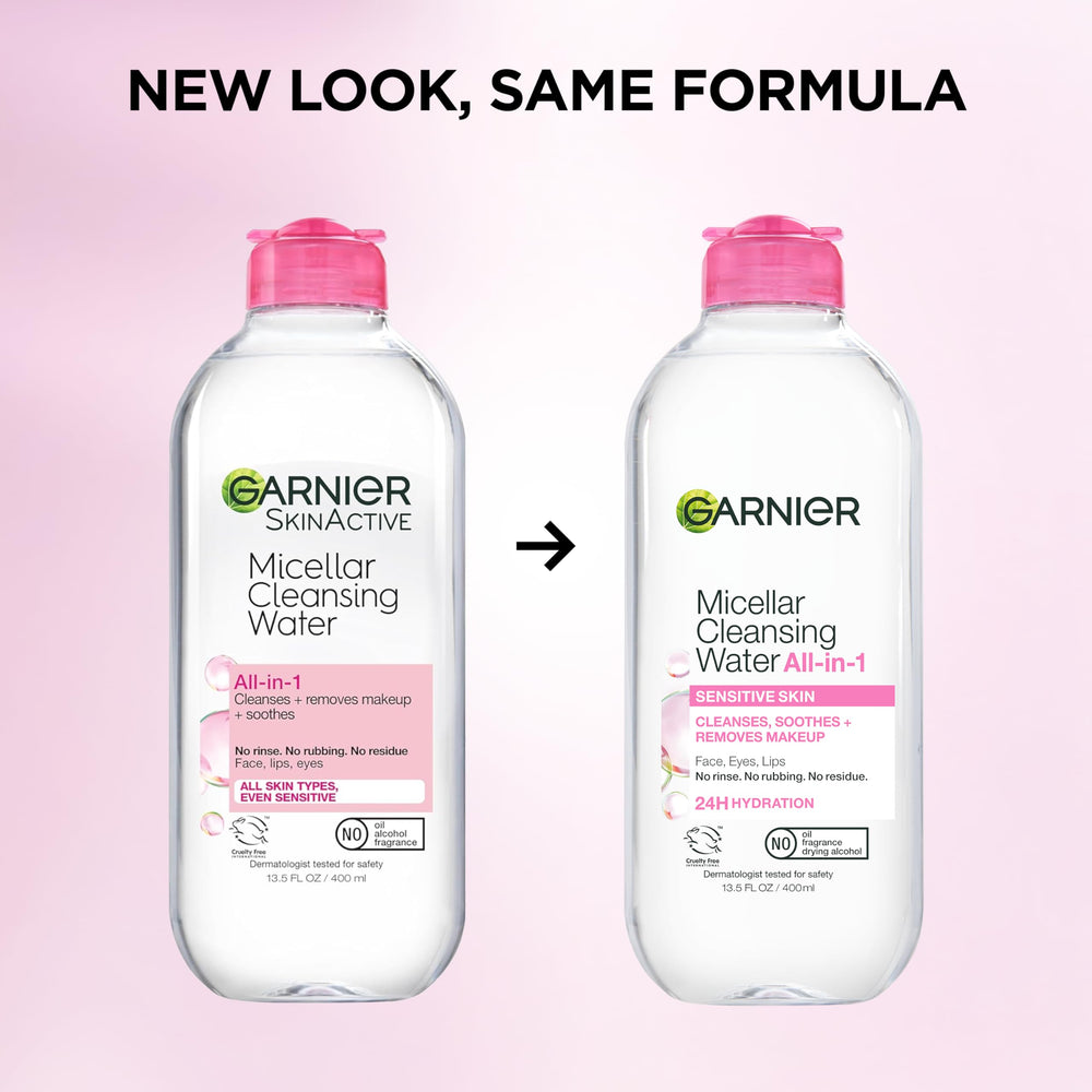 Garnier splash of water detail emphasizing hydration and refreshing finish