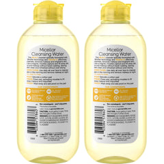 Garnier label close-up highlighting Vitamin C and gentle cleanser benefits