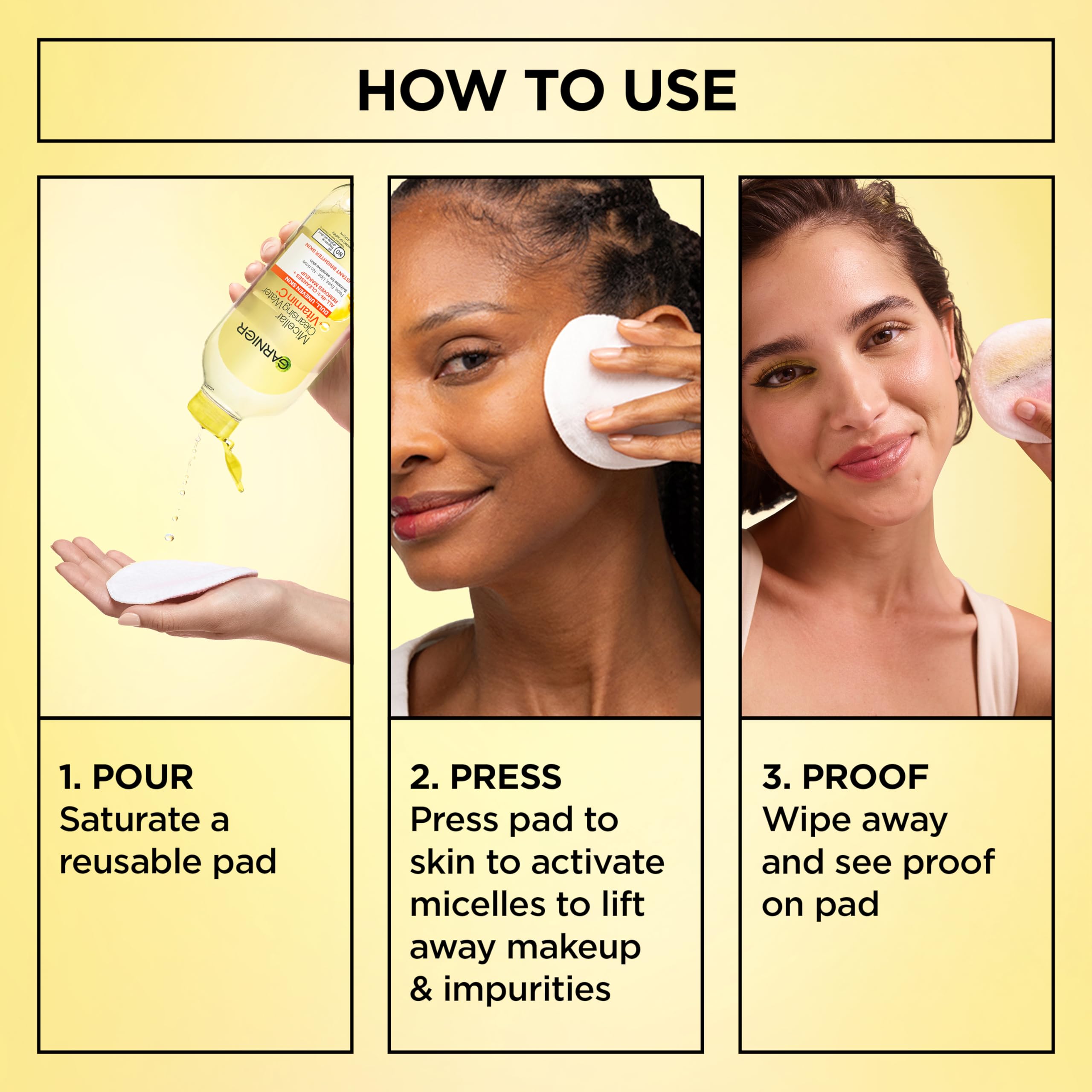 Garnier Vitamin C ingredient focus emphasizing brightening benefit