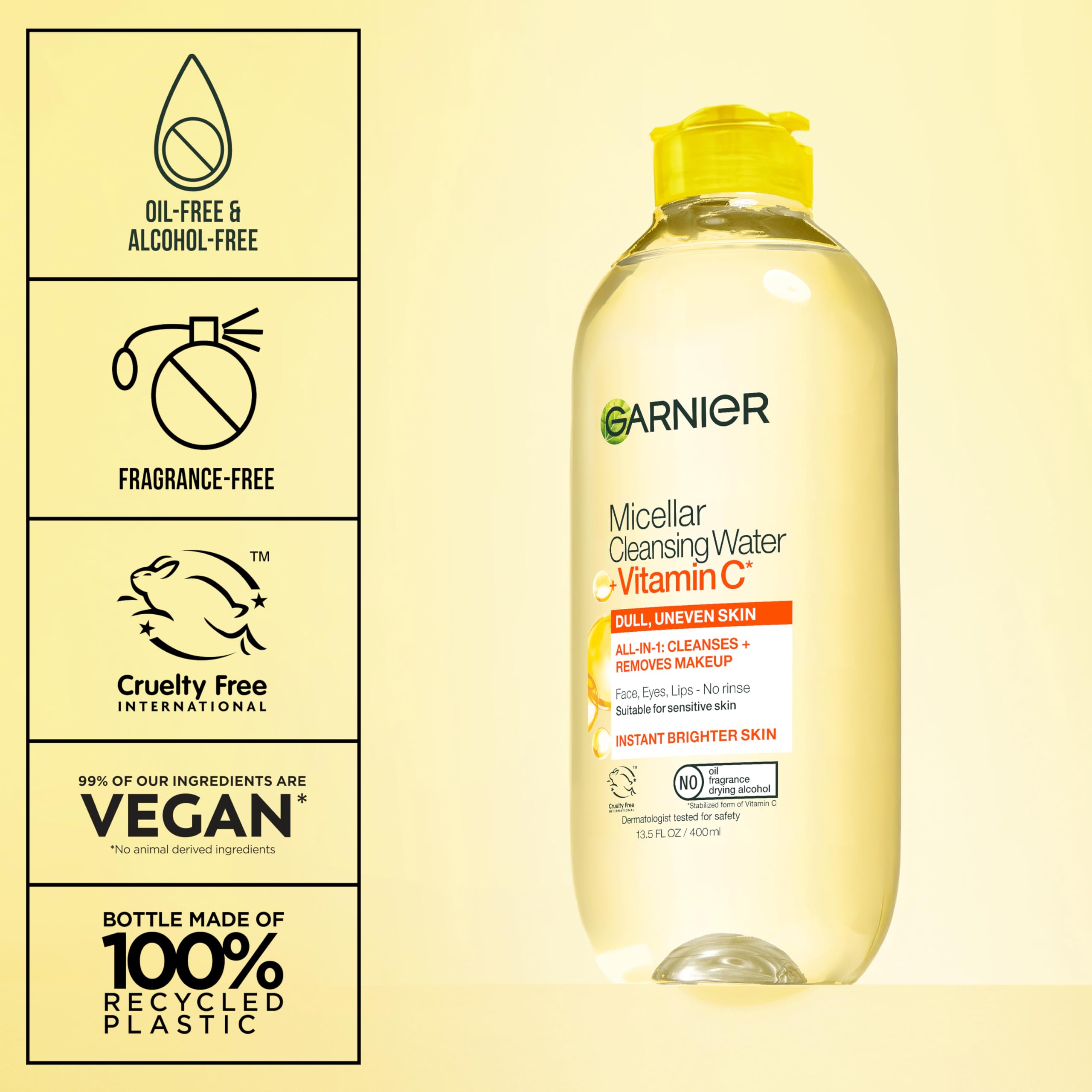 Garnier two-pack stacked illustrating value and travel-ready benefit