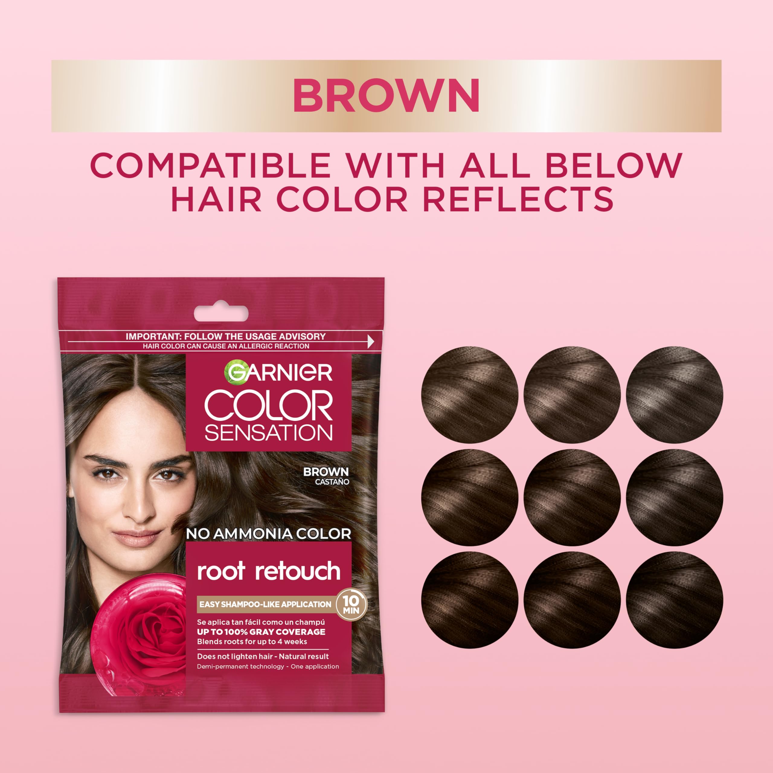 Garnier mixed colorant and developer in hands showing simple hand-mix convenience
