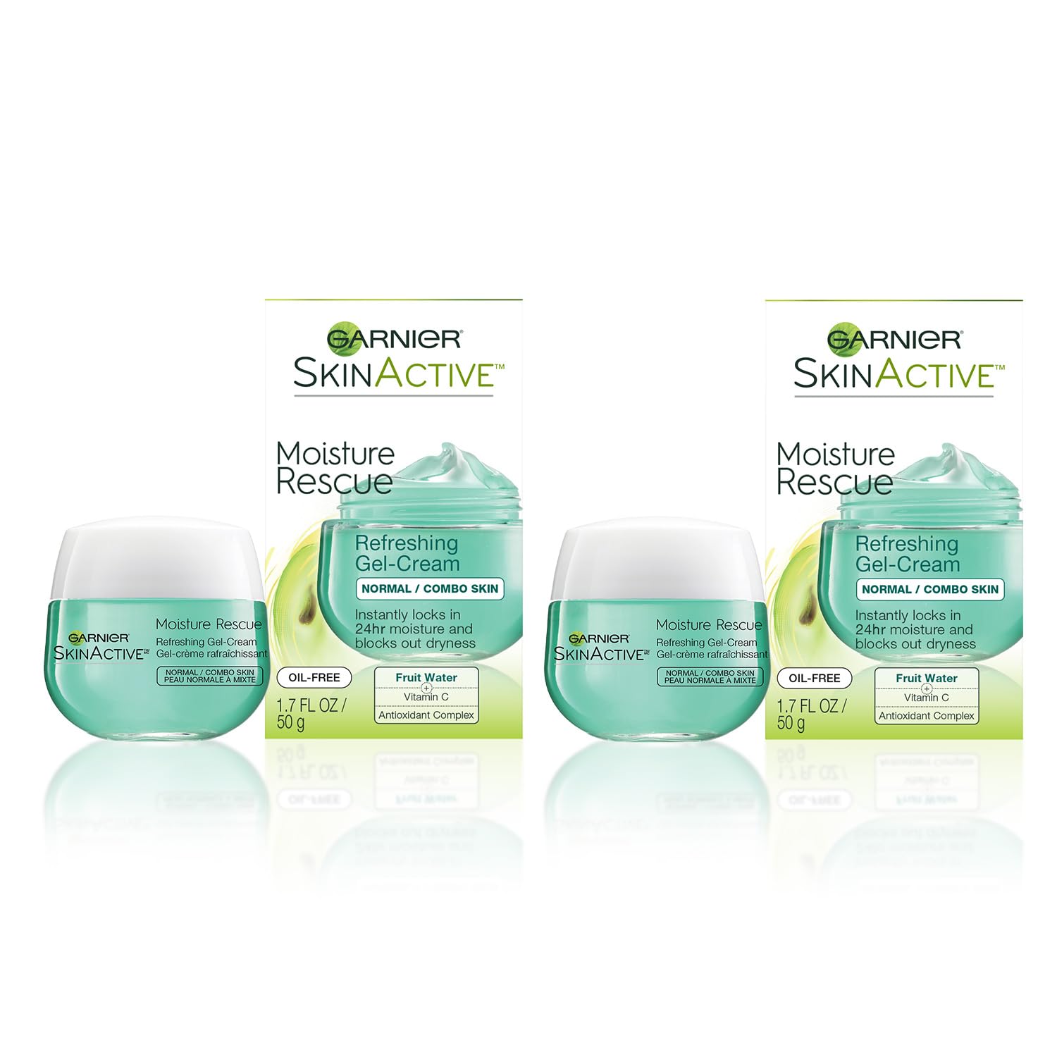 Garnier Moisture Rescue front packaging showing product label and size benefits