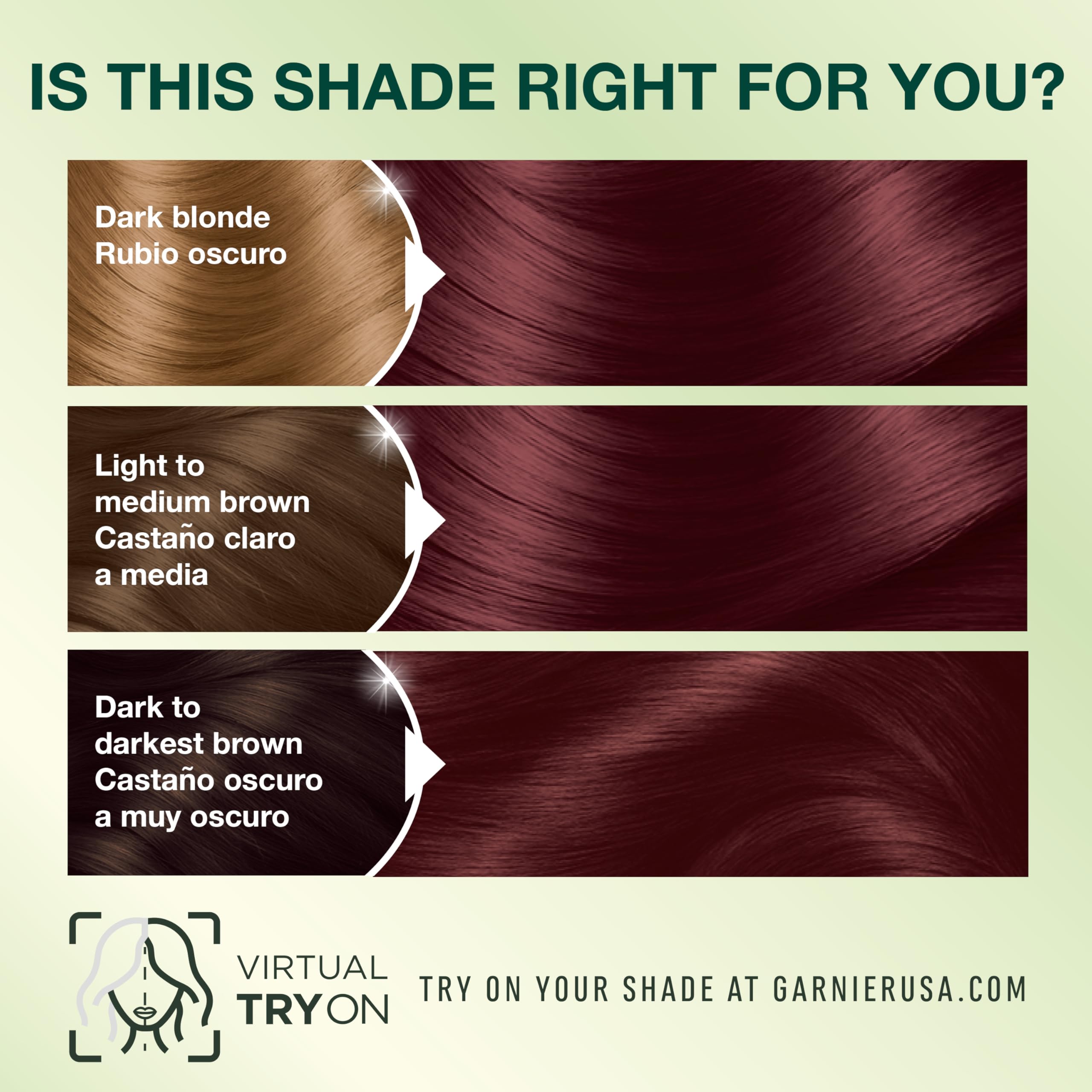 Garnier after-color conditioner tube demonstrating softer, conditioned hair