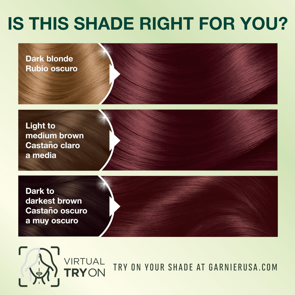 Garnier after-color conditioner tube demonstrating softer, conditioned hair