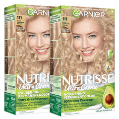 Garnier box front showing shade and kit benefits for easy selection