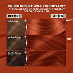 Garnier colorant and developer tubes displayed to show easy mixing benefit
