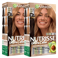 Garnier Nutrisse front packaging showing shade and benefits