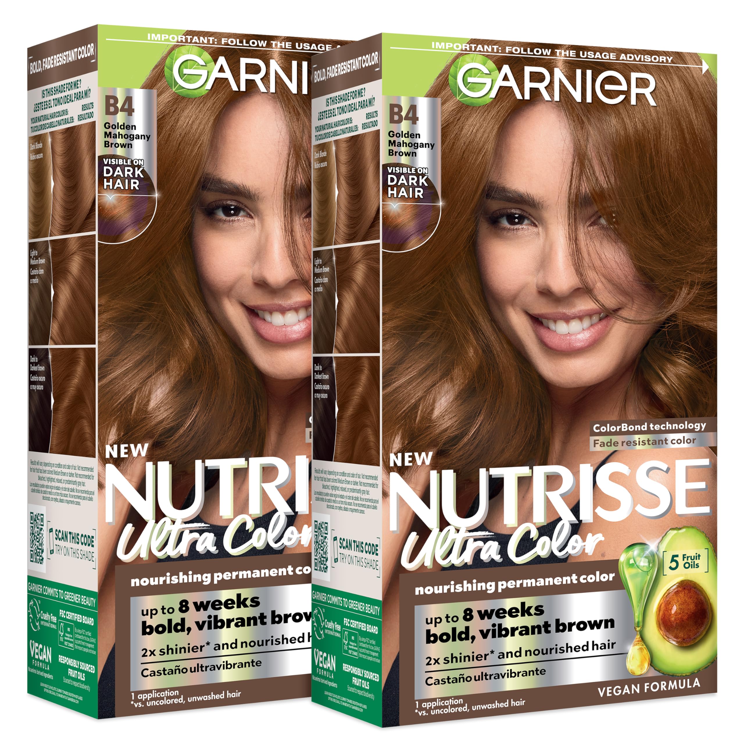 Garnier front packaging showing product and benefits for clear identification