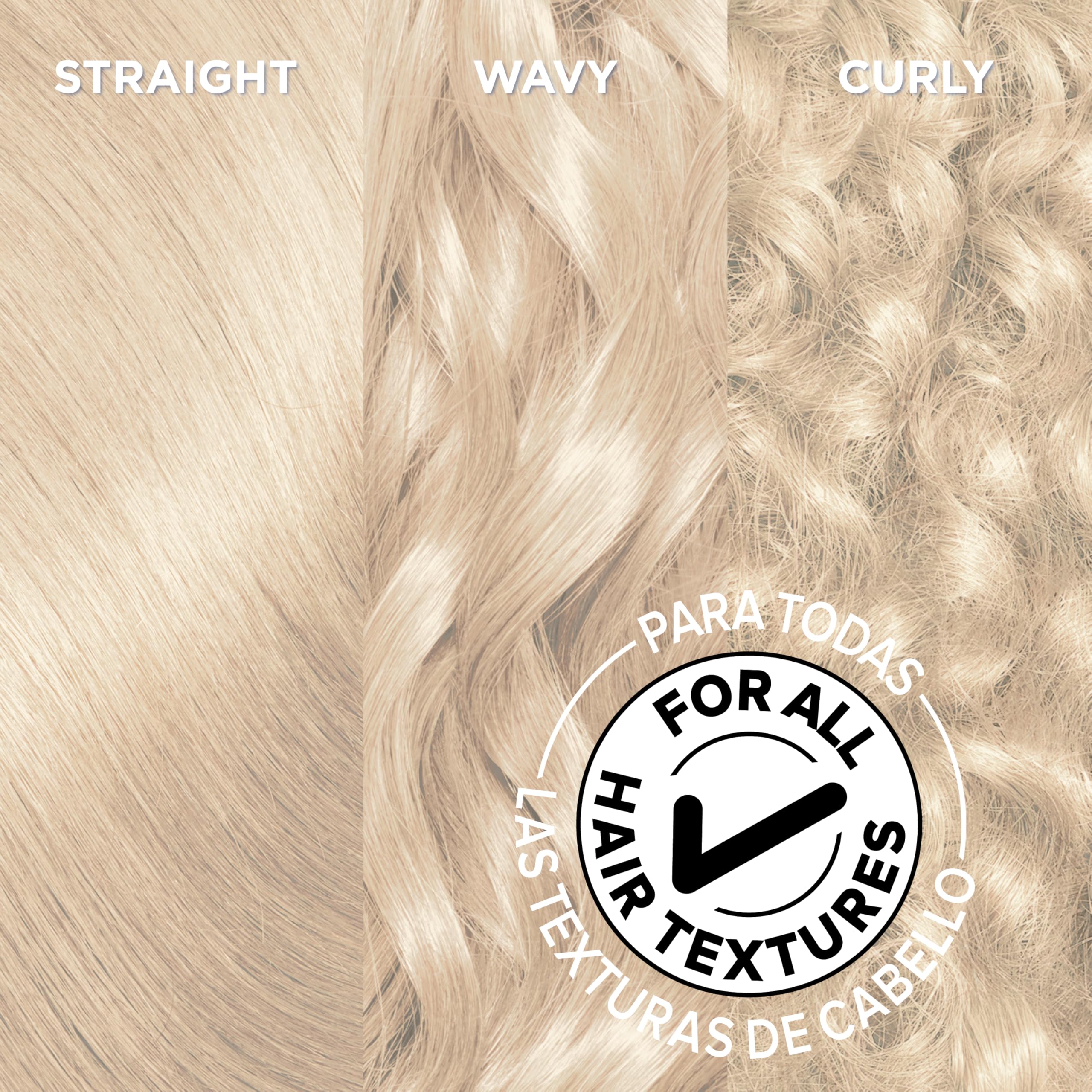 Garnier Olia after-color hair showing high shine and smoothness