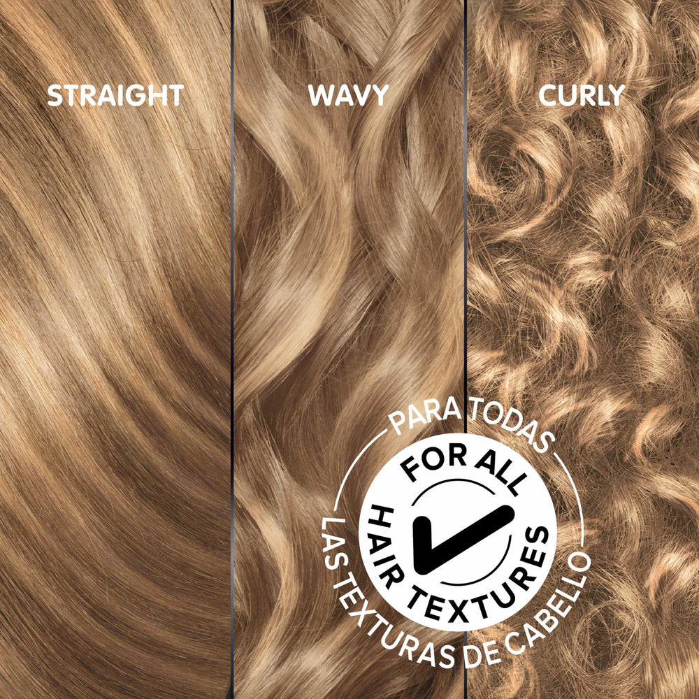 Garnier Olia applied to hair strand close-up demonstrating even coverage