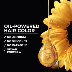 Garnier Olia developer applicator bottle displayed to show easy, controlled application