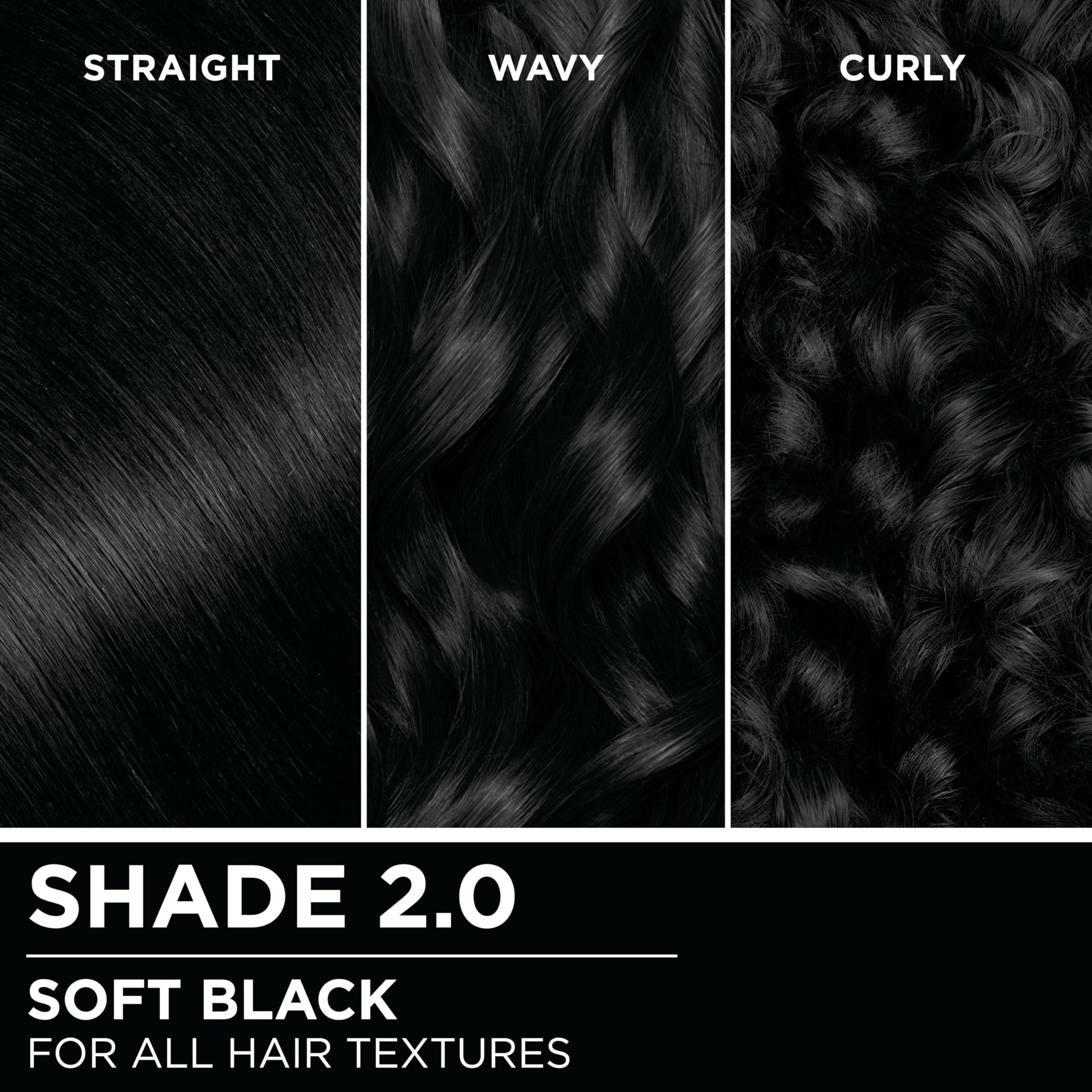 Garnier Olia close-up of shiny hair showing enhanced gloss and smoother surface