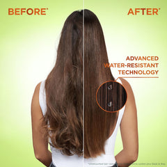 Garnier shampoo pump close-up showing easy dispensing for wet hair