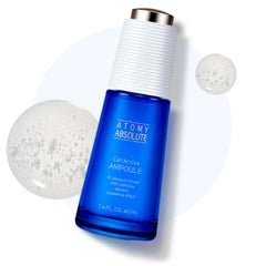 GASHINA STORY ampoule next to a coin to show 40ml travel-friendly size benefit