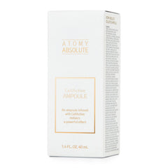 GASHINA STORY gel-like ampoule texture on finger showing fast absorption benefit