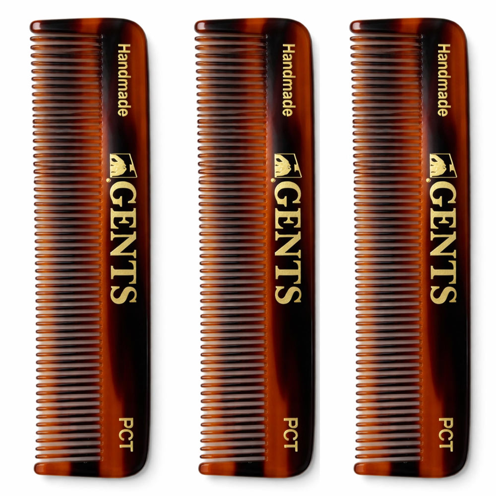G.B.S front view of tortoise shell comb showing slim profile and elegance